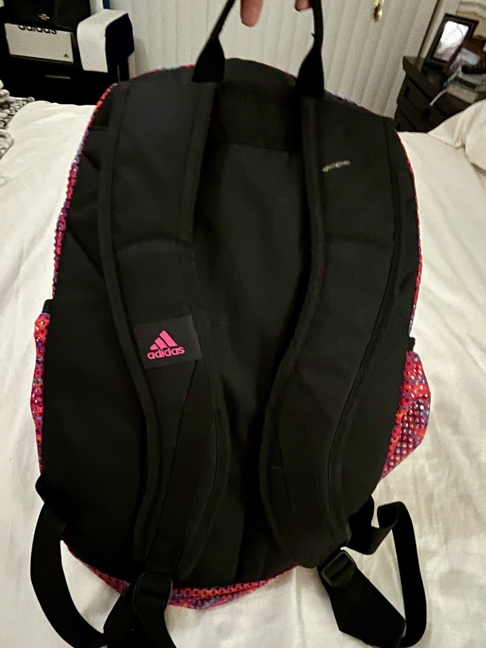Adidas Pink multi-colored Patterned Backpack - Picture 5 of 6